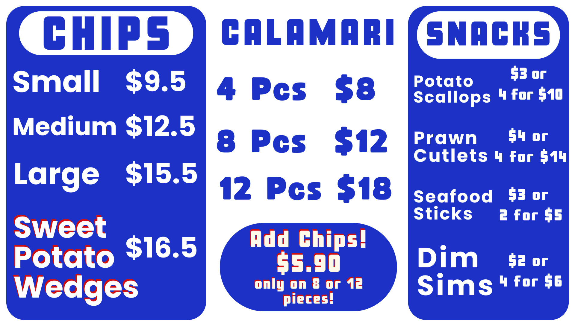 Chips, Calamari